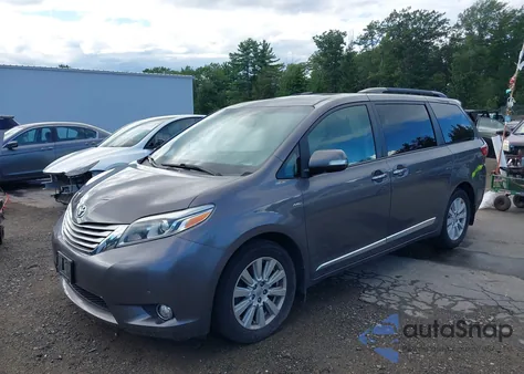 2017 Toyota Sienna Limited Premium 7 Passenger z USA, uszkodzony, nr VIN 5TDDZ3DC2HS161116